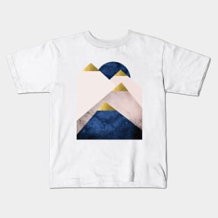 Scandi Mountain Peaks Kids T-Shirt